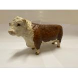 A BESWICK MATT HEREFORD BULL