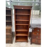 A MAHOGANY SIX TIER BOOKCASE