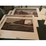 TWENTY-ONE LOWRY PRINTS TO INCLUDE ONE LONELY HOUSE, TEN OF THE ACCIDENT, AND TEN OF THE ISLAND