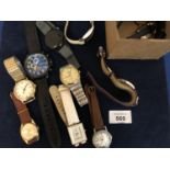 QUANTITY LOT OF LADIES AND GENTS WRISTWATCHES MANUAL AND QUARTZ MOVEMENTS