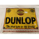 A VINTAGE STYLE ENAMEL DUNLOP SIGN