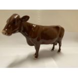 A BESWICK RED POLL COW
