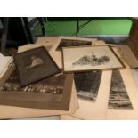 A LARGE QUANTITY OF BLACK AND WHITE PRINT PHOTOGRAPHS