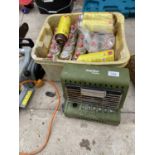 A MARKO LEISURE GAS HEATER AND A QUANTITY OF GAS