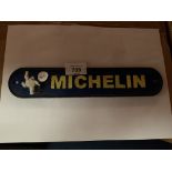 VINTAGE STYLE REPRODUCTION METAL MICHELIN MAN TYRES CAST SIGN 27X5.5CM