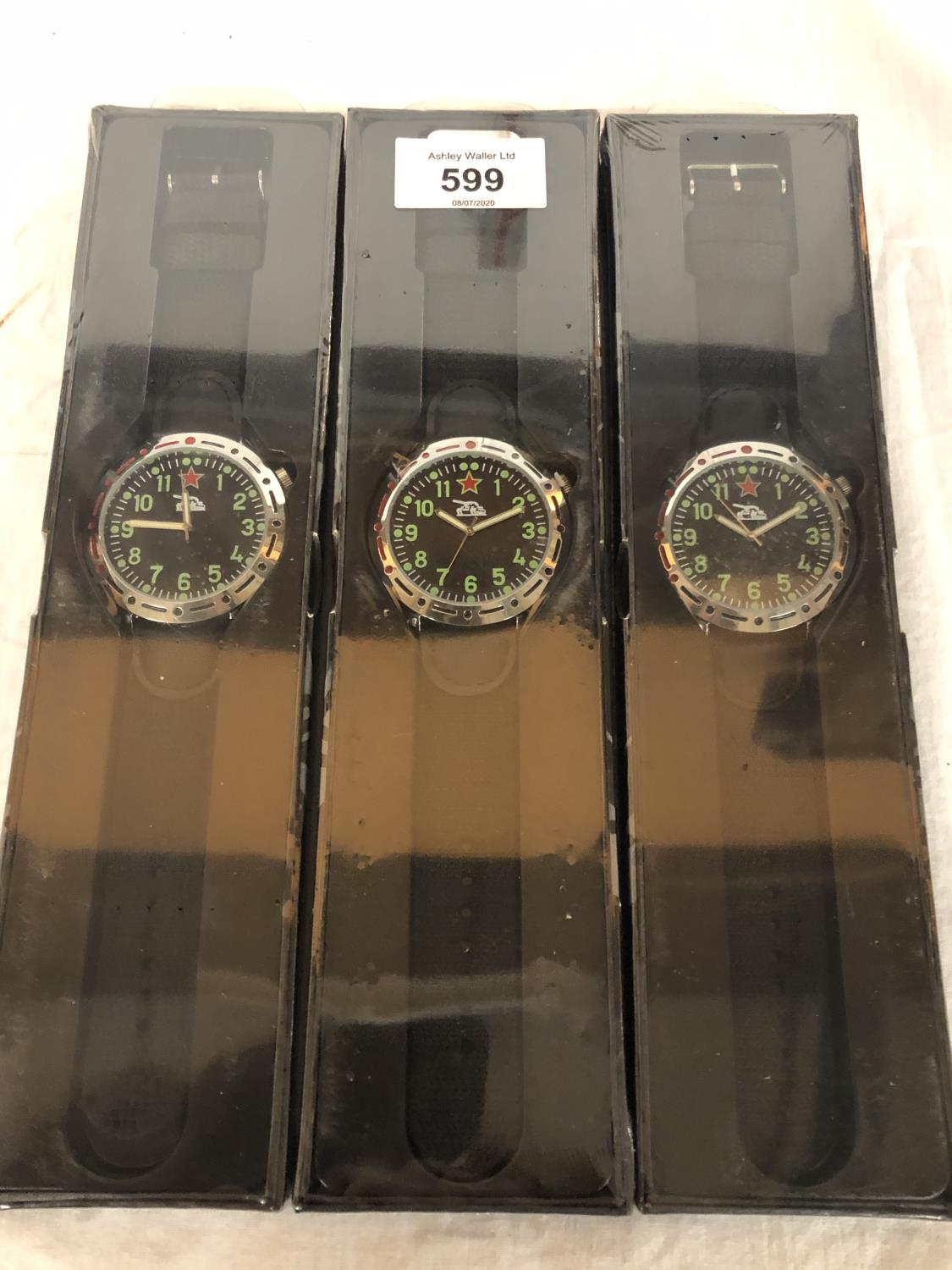 THREE GENTS BOXED NEW WRISTWATCHES