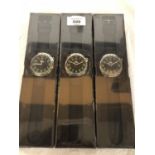 THREE GENTS BOXED NEW WRISTWATCHES