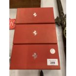 THREE FERRARI SUN GLASSES BOXES