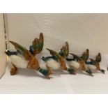 A BESWICK SET OF FOUR GRADUATED MALLARD WALL PLAQUES