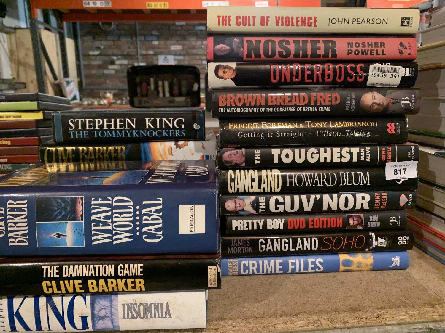 VARIOUS CRIME RELATED NOVELS