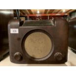 A VINTAGE BAKELITE BUSH RADIO