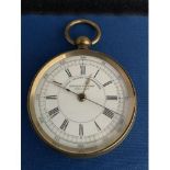 LATE 19TH CENTURY SPECIALLY EXAMINED SWISS MADE CENTER SECONDS CHRONOGRAPH BRASS BEZEL & CASE, ROMAN