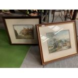 TWO FRAMED PRINTS OF COUNTRY SCENES