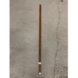 A VINTAGE WOODEN 4FT MEASURING STICK