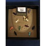 JOAN RIVERS COSTUME JEWELLERY TO INCLUDE WASP BROOCH WITH INTERCHANGEABLE COLOURED BODIES BOXED,