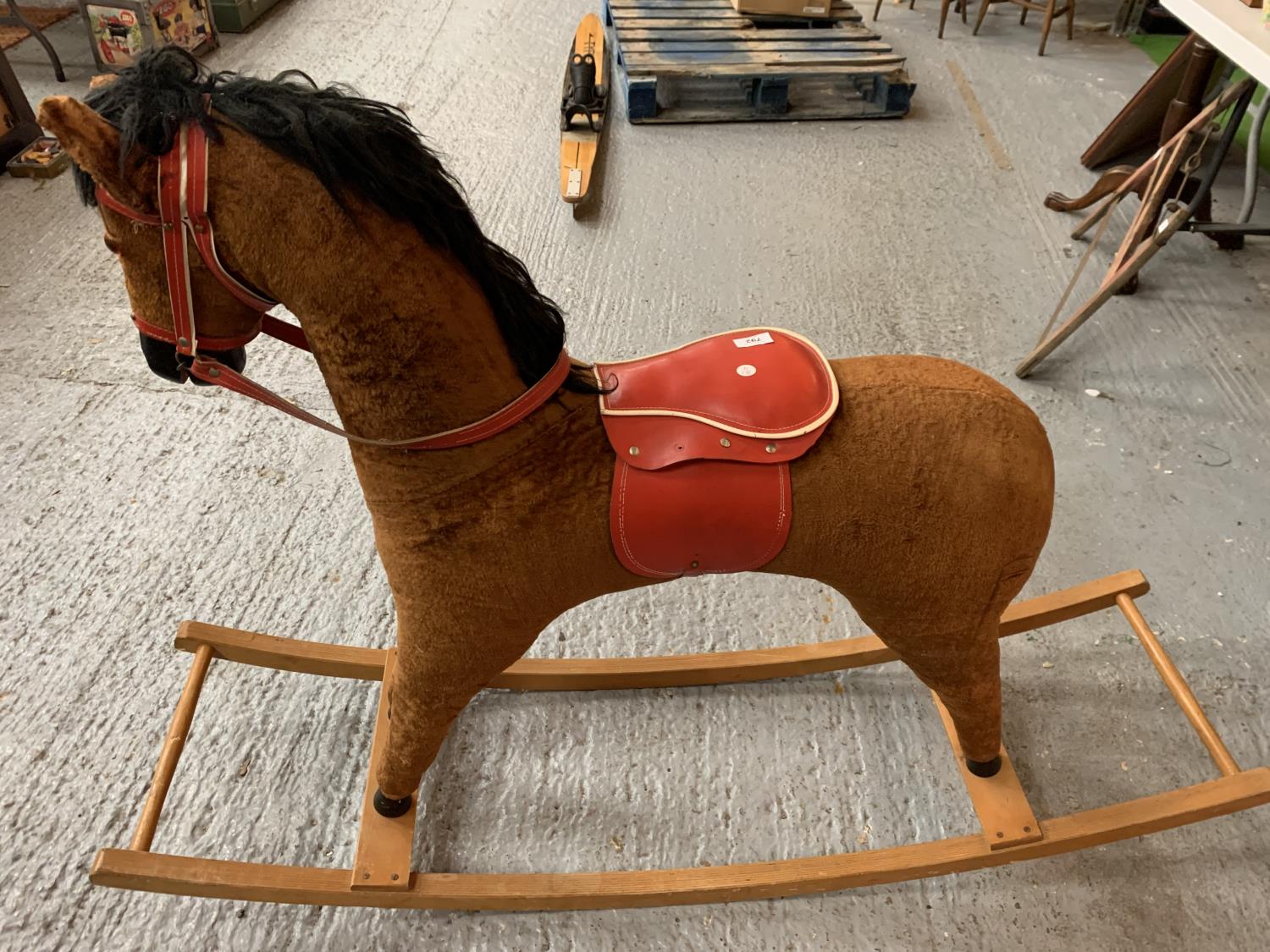 1950'S ROCKING HORSE, NO TAIL - Image 3 of 3
