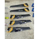 FIVE NEW JACK XPERT HAND SAWS