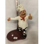 A SIGNED PETER MOOK CHEF FIGURE