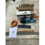 A MAKITA UC 4001 A 240 VOLT ELECTRIC CHAINSAW WITH ACCESSORIES - AS NEW IN BOX - IN WORKING ORDER