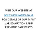 END OF SALE, THANK YOU FOR YOUR BIDDING. OUR NEXT SALE IS THE 5th AND 6th AUGUST