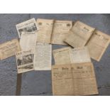 VARIOUS VINTAGE NEWS PAPERS DATING BACK TO 1926