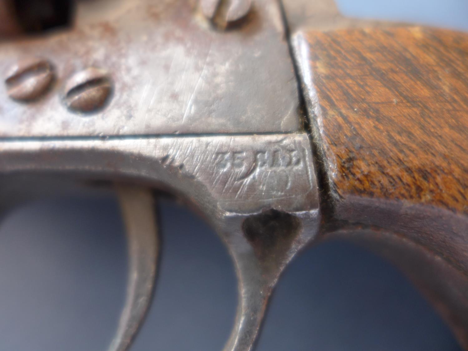 A BELGIUM MADE 'COLT' 35 CALIBRE FIVE SHOT PERCUSSION CAP REVOLVER - 9.5 CM BARREL - Image 10 of 13