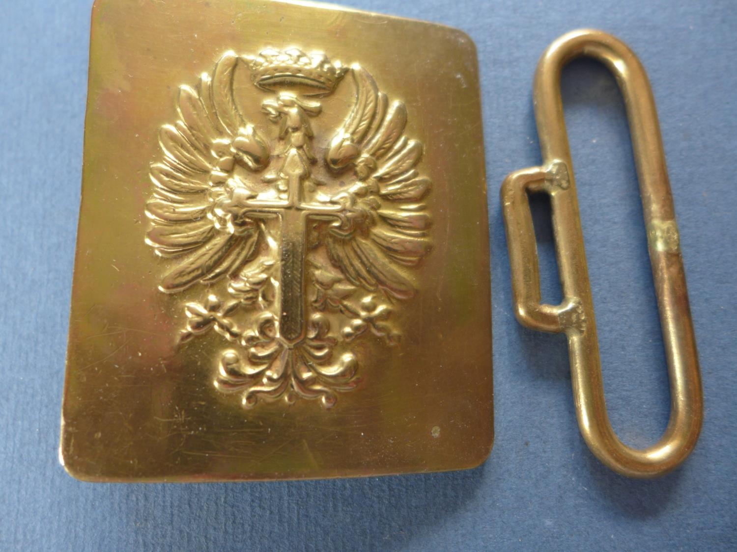 A ROYAL ENGINEERS BUCKLE AND ONE OTHER - Image 4 of 5