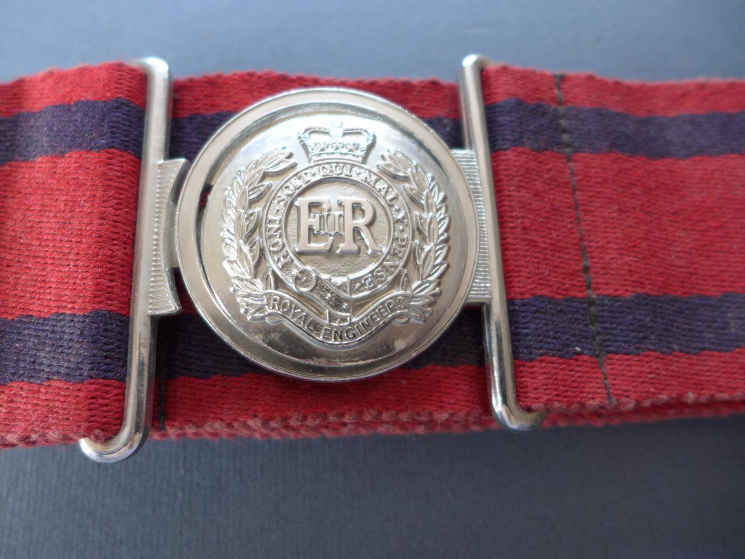 A ROYAL ENGINEERS BELT AND BUCKLE - Image 2 of 3