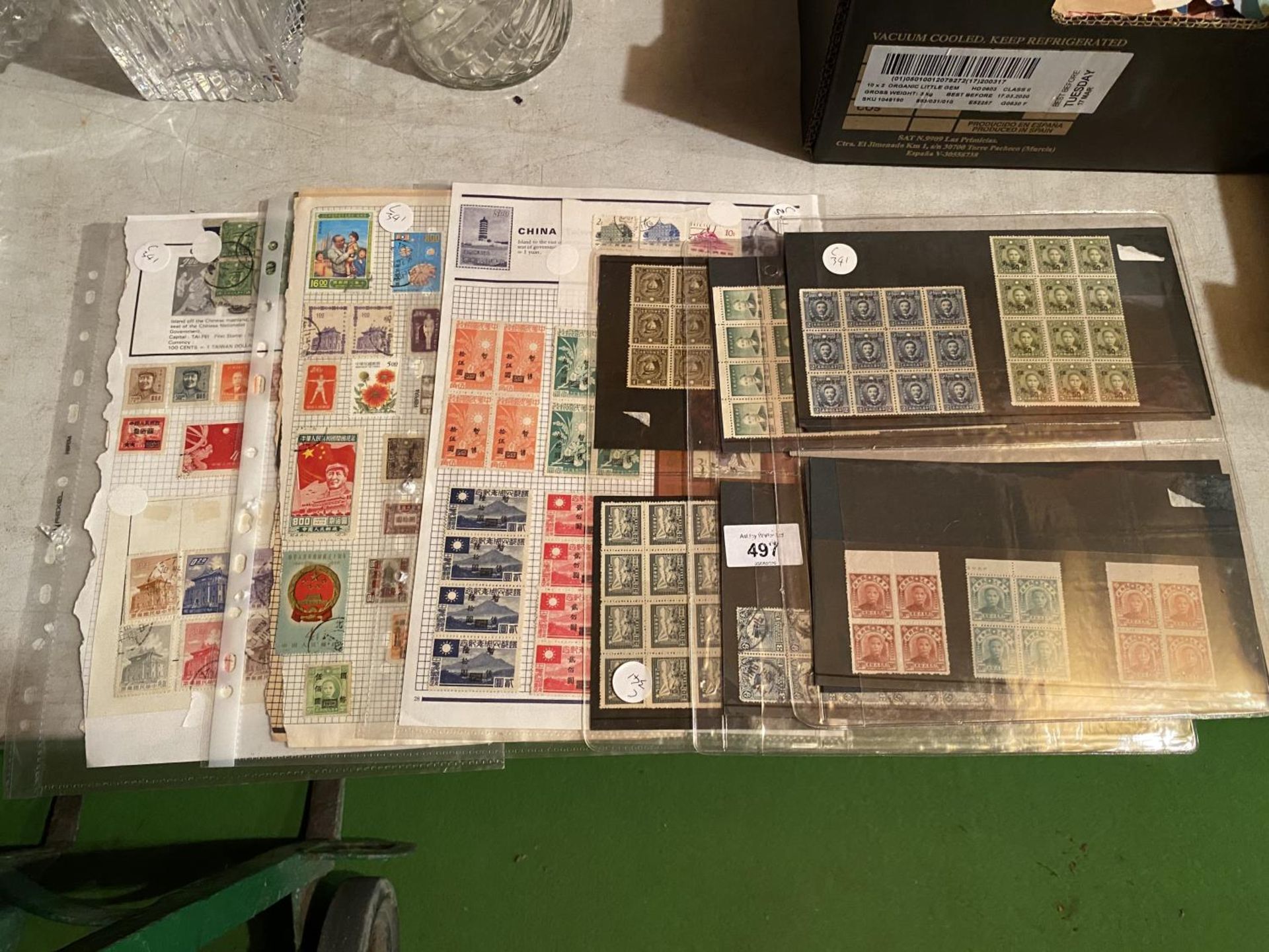 A LARGE QUANTITY OF STAMPS TO INCLUDE CHINESE EXAMPLES