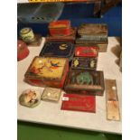 11 MIXED COLLECTABLE TINS - THORNES TOFFEE ETC