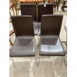 FOUR RETRO STYLE KITCHEN CHAIRS