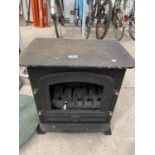 A CAST IRON STOVE (NO GLASS)