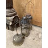 THREE VINTAGE LAMPS