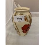 A MOORCROFT 5 INCH HARVEST POPPY VASE