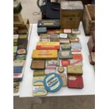 A SELECTION OF VINTAGE MEDICINE TINS