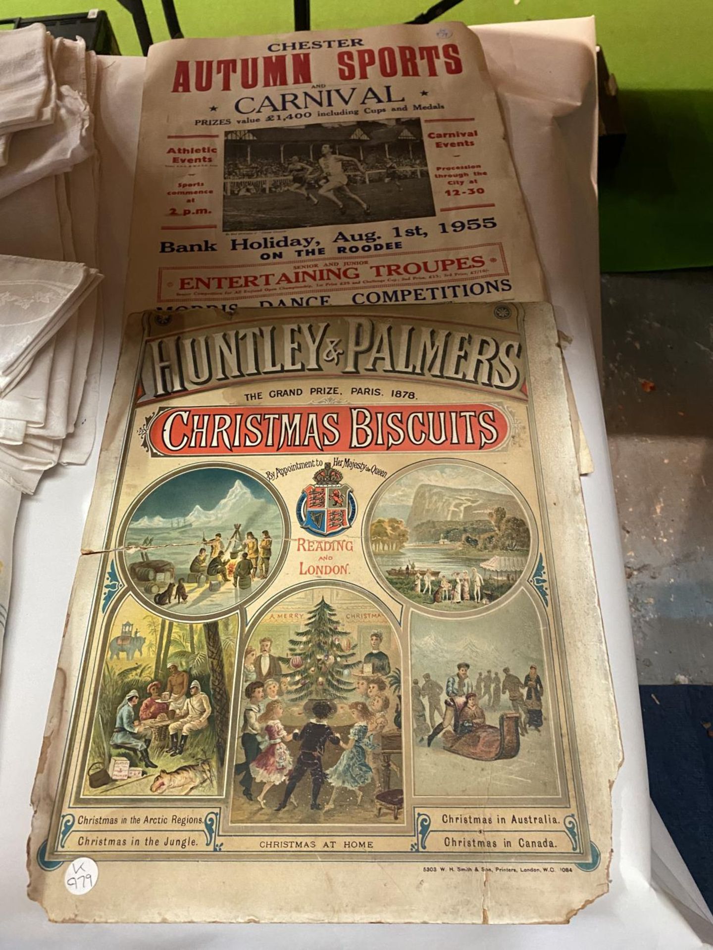 VARIOUS EPHEMERA TO INCLUDE CHESTER SPORTS CARNIVAL POSTER, HUNTLEY AND PALMERS ETC - Image 2 of 2