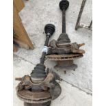 TWO MINI STUB AXLES