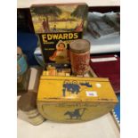 6 VINTAGE TINS - EDWARDS SOUP ETC