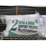 TWO PACKS (A PAIR IN EACH BAG) OF NECK AND SPINE SUPPORT PILLOWS