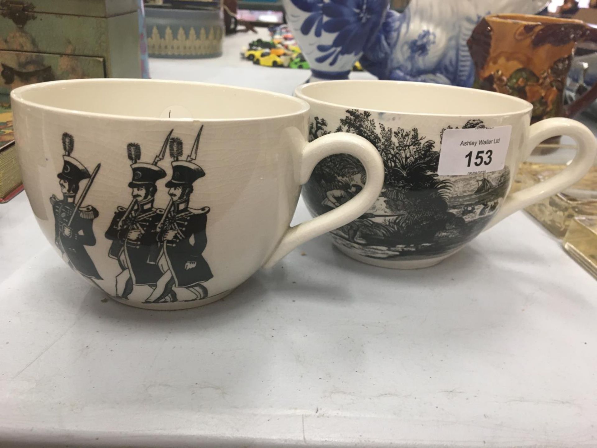 TWO PORTMERION CUPS