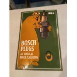 A BOSCH PLUGS ADVERTSING SIGN