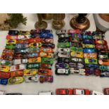 A LARGE QUANTITY OF HOT WHEELS VEHICLES