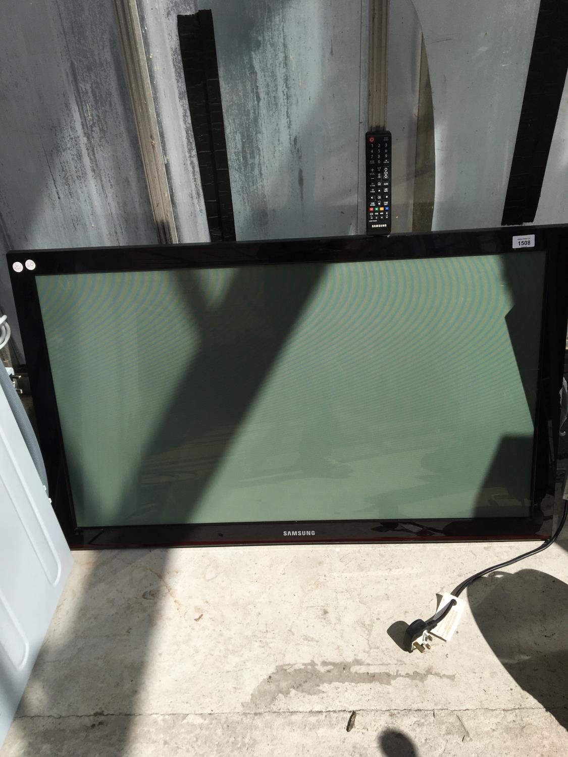 A 42 INCH SAMSUNG T.V. WITH REMOTE IN WORKING ORDER - Image 3 of 4