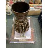A MONASTERY RYE POTTERY VASE AND LOUIS TAYLOR CATALOGUES