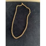 A SILVER ROPE NECKLACE