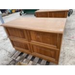 A MAHOGANY SHOP CABINET