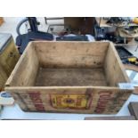 A VINTAGE "COLMAN'S MUSTARD" WOODEN BOX