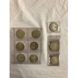 AUSTRIA A SELECTION OF SEVEN 100 SHILLING , SILVER COINS 1975 ? 1979 , PLUS TWO 50 SHILLING , SILVER