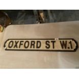 AN OXFORD STREET W1 SIGN