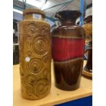 2 W. GERMANY VASES